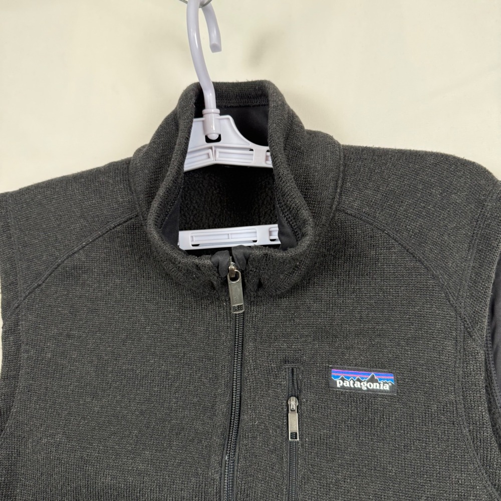 Patagonia Better Sweater Vest Mens Large Black Full Zip Fleece Outdoor 25881